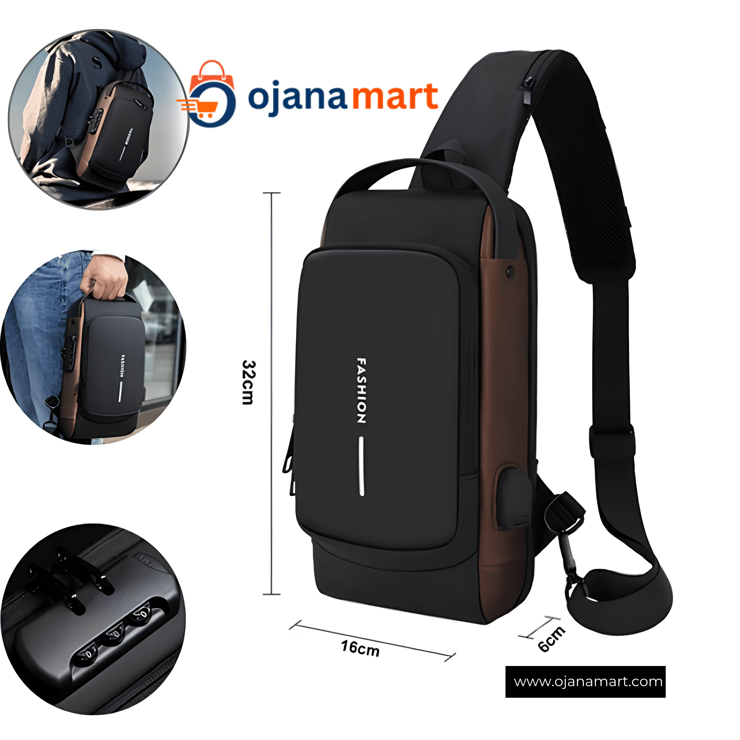 Original Men Anti-theft Waterproof Crossbody Bag
