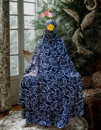 Cherry Georgette Fabric Khimar