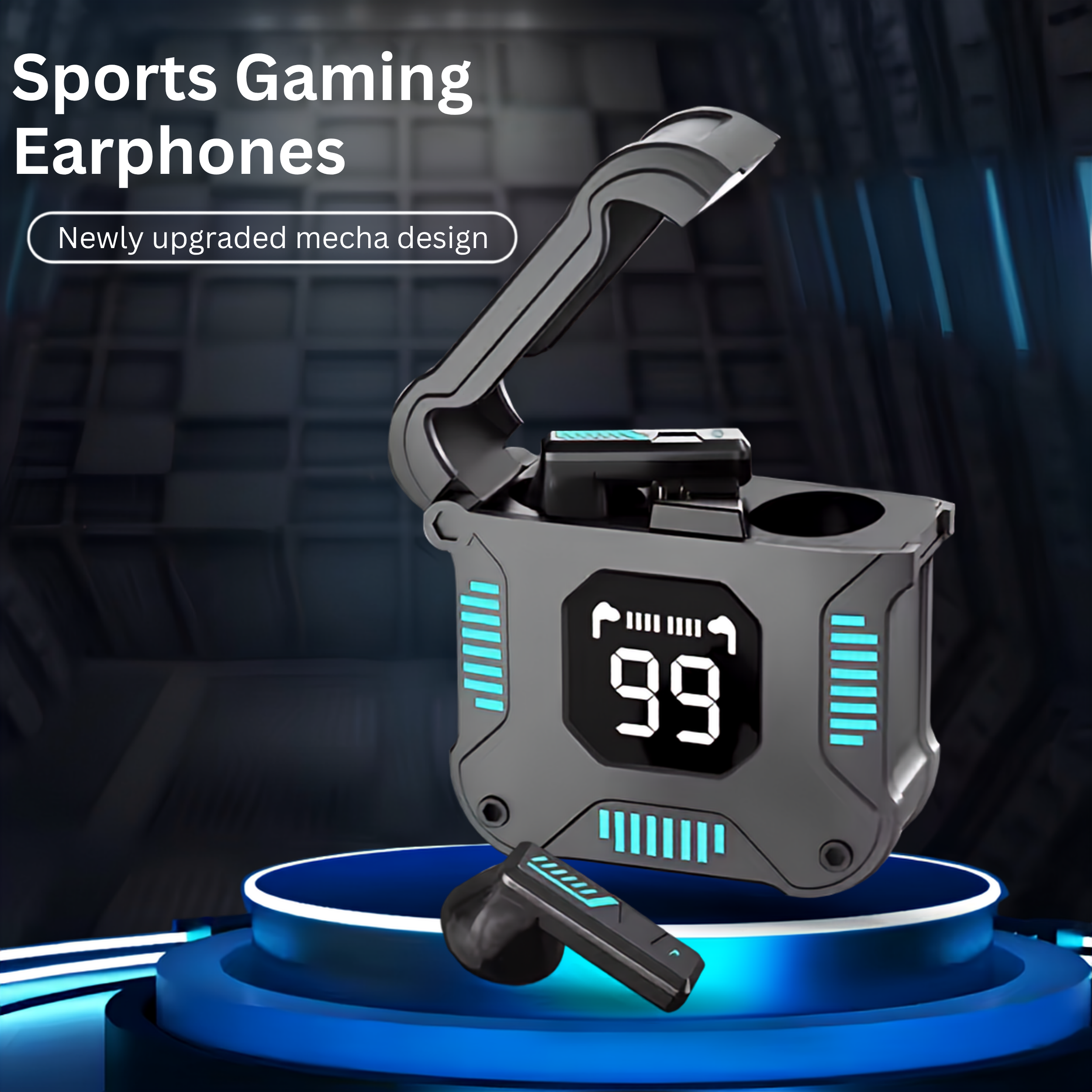 M59 Wireless Bluetooth-compatible 5.3 Tws Headset Touch Display Binaural Noise Reduction Stereo Mic Sports Gaming Earphones